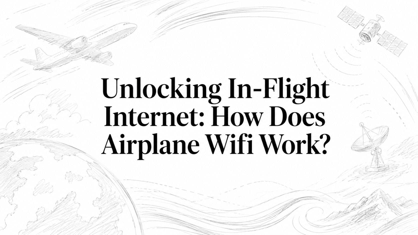 Unlocking In-Flight Internet: How Does Airplane Wifi Work?