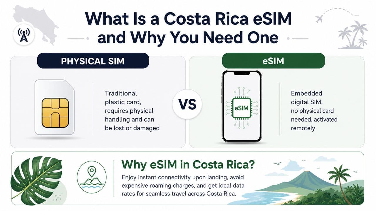 What Is a Costa Rica eSIM and Why You Need One