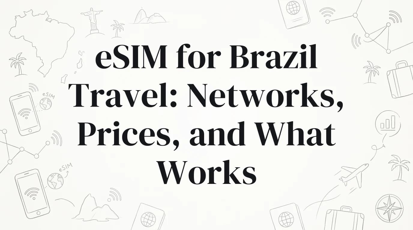 eSIM for Brazil Travel: Networks, Prices, and What Works