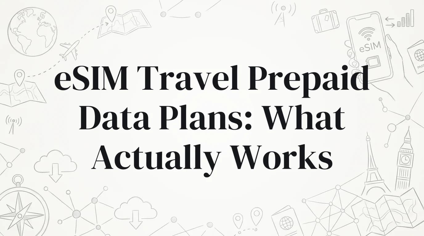eSIM Travel Prepaid Data Plans: What Actually Works